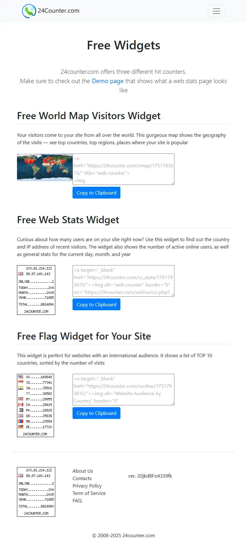 backlink from 24counter.com