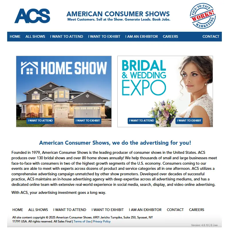 backlink from acsshows.com
