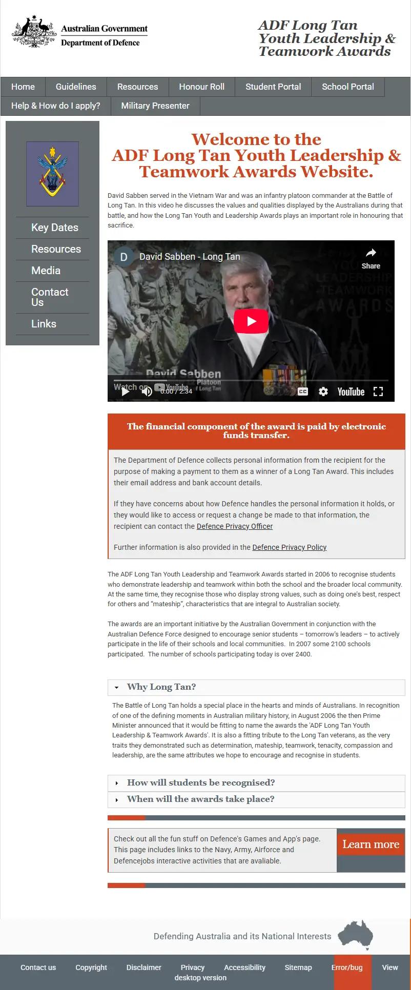 backlink from adflongtanawards.gov.au