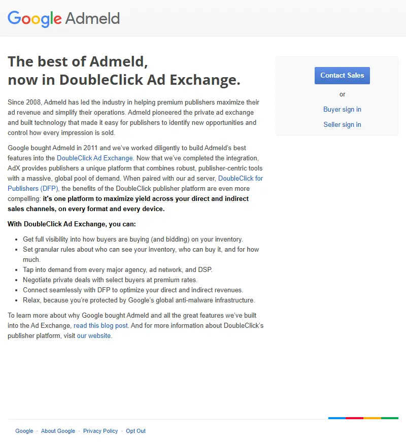 backlink from admeld.com