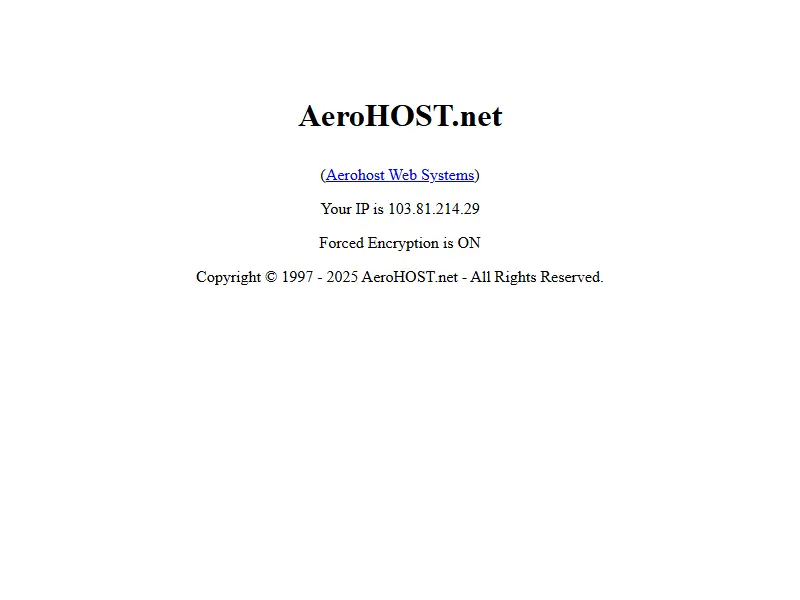 backlink from aerohost.net