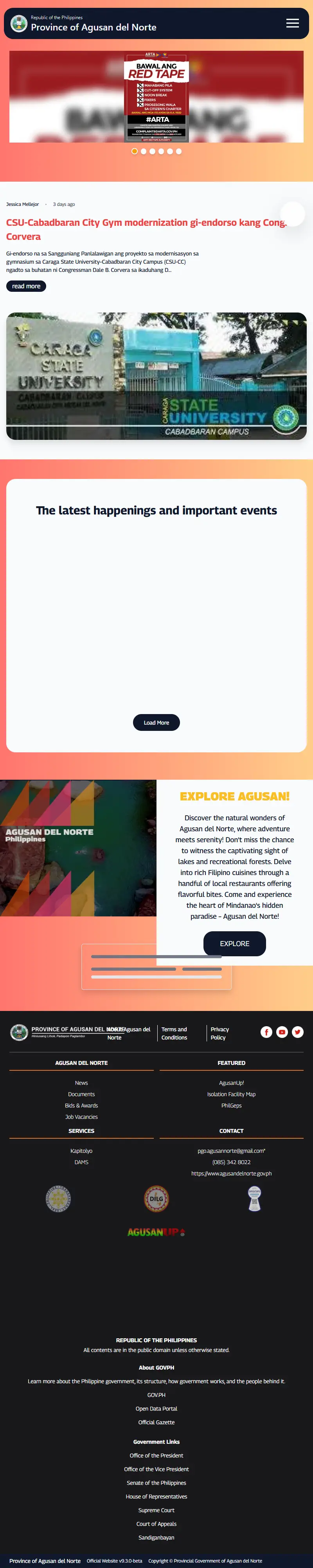 backlink from agusandelnorte.gov.ph