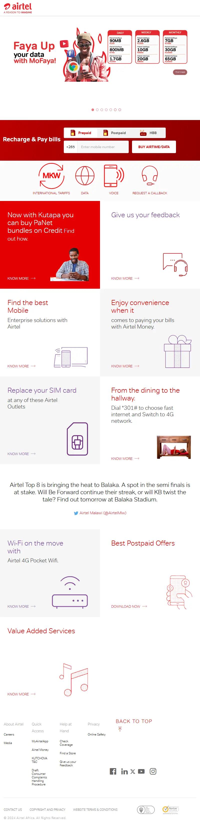 backlink from airtel.mw