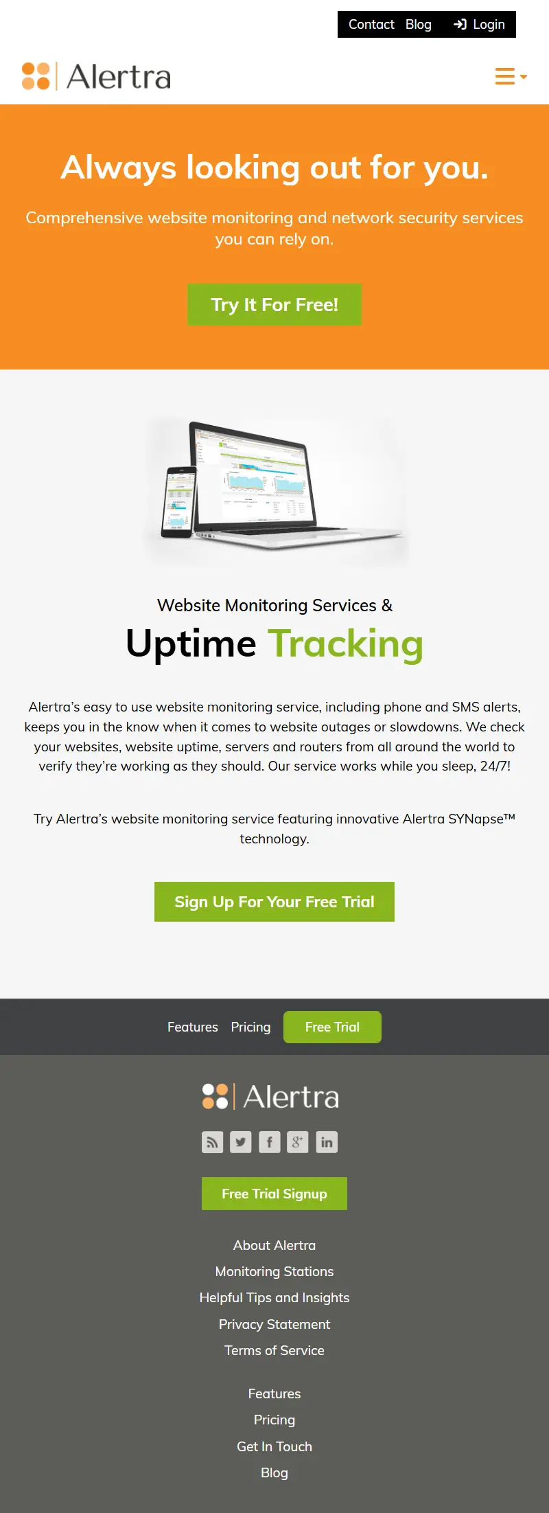 backlink from alertra.com
