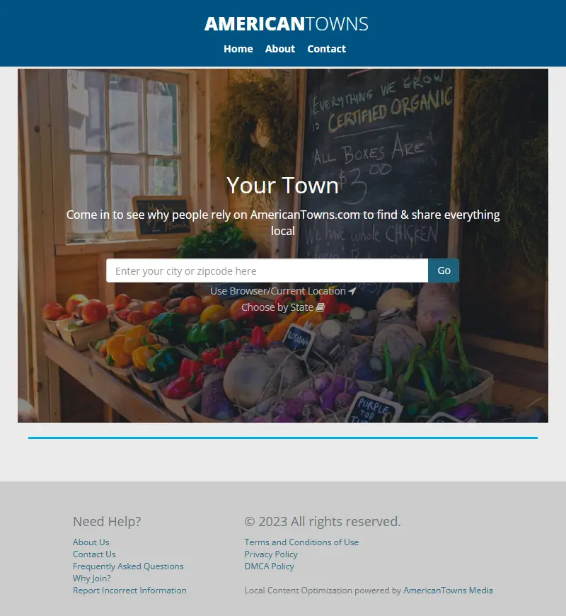 backlink from americantowns.com