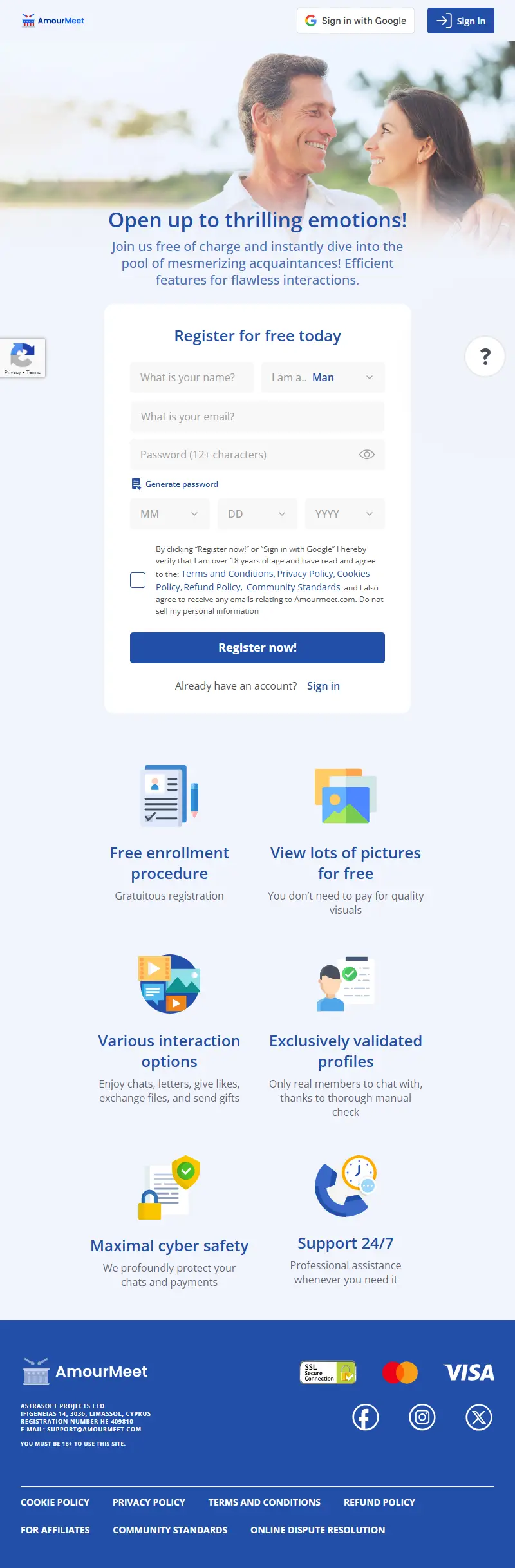 backlink from amourmeet.com
