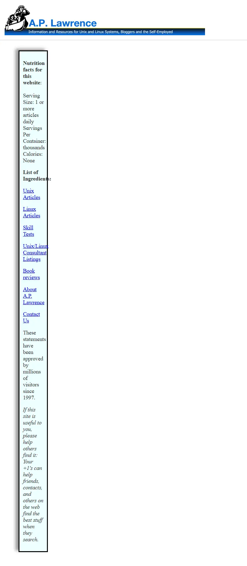 backlink from aplawrence.com