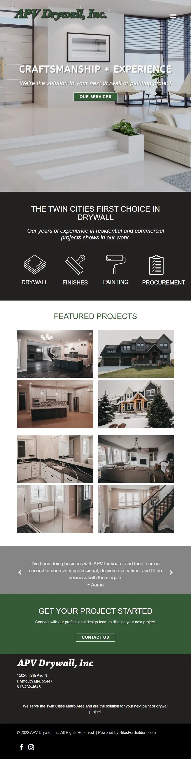 backlink from apvdrywall.com