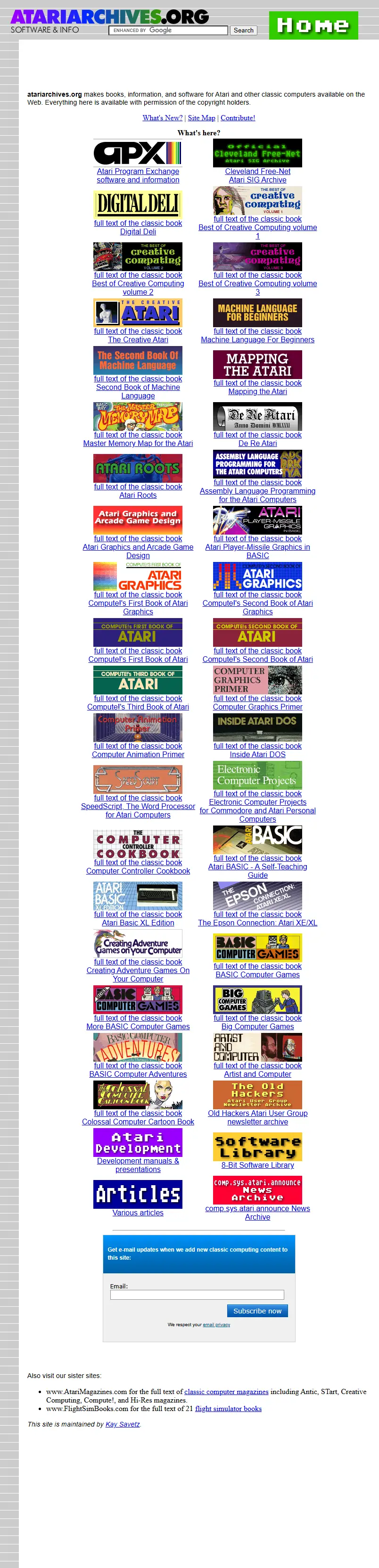 backlink from atariarchives.org