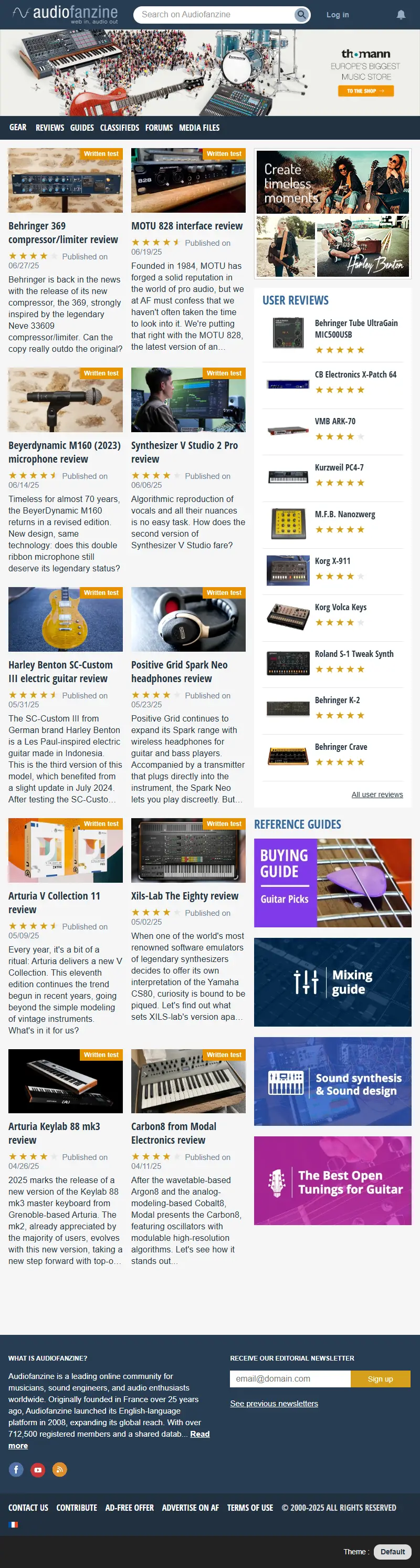 backlink from audiofanzine.com