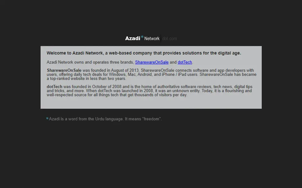 backlink from azadinetwork.com