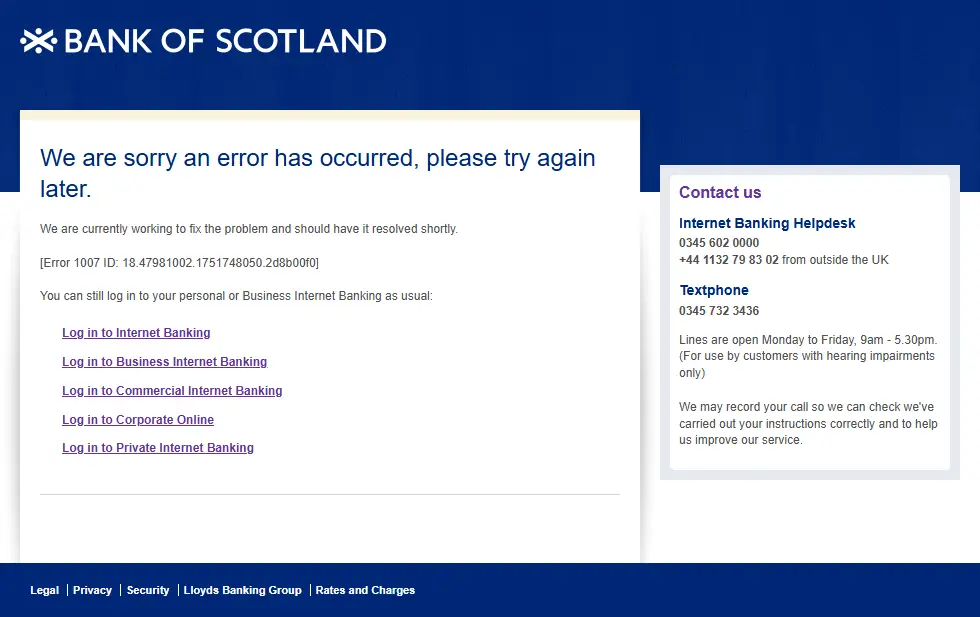 backlink from bankofscotland.co.uk