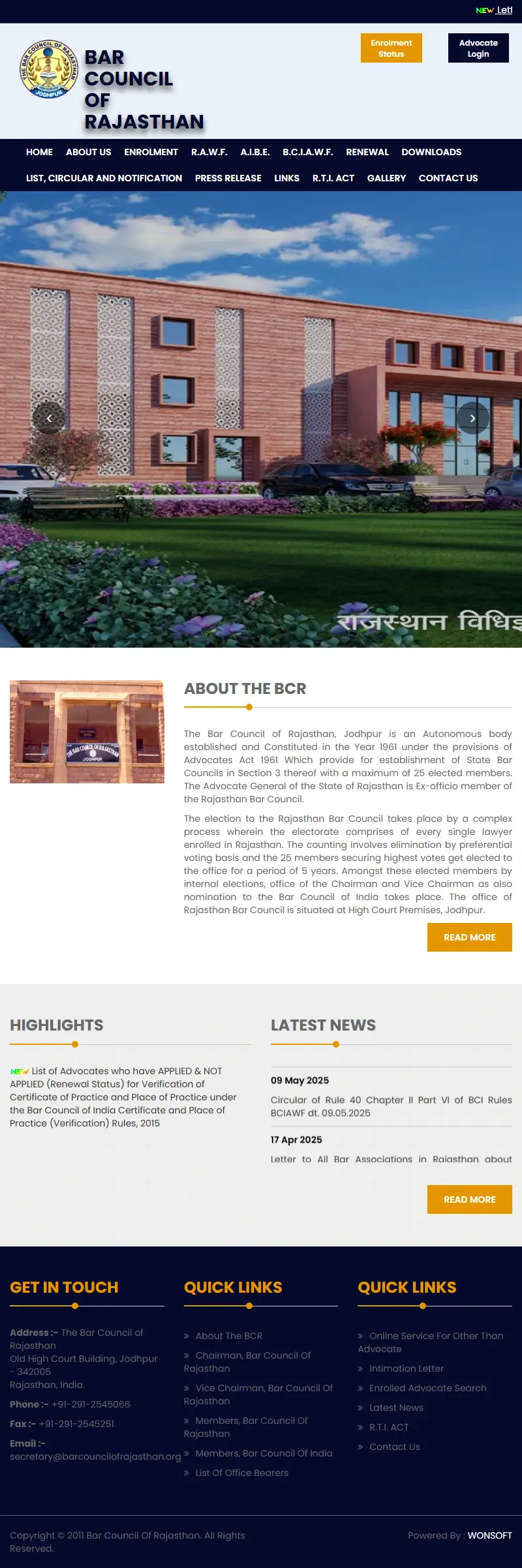 backlink from barcouncilofrajasthan.org