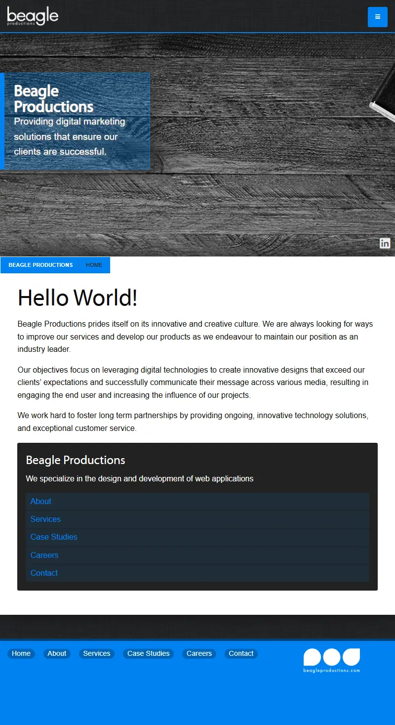 backlink from beagleproductions.com