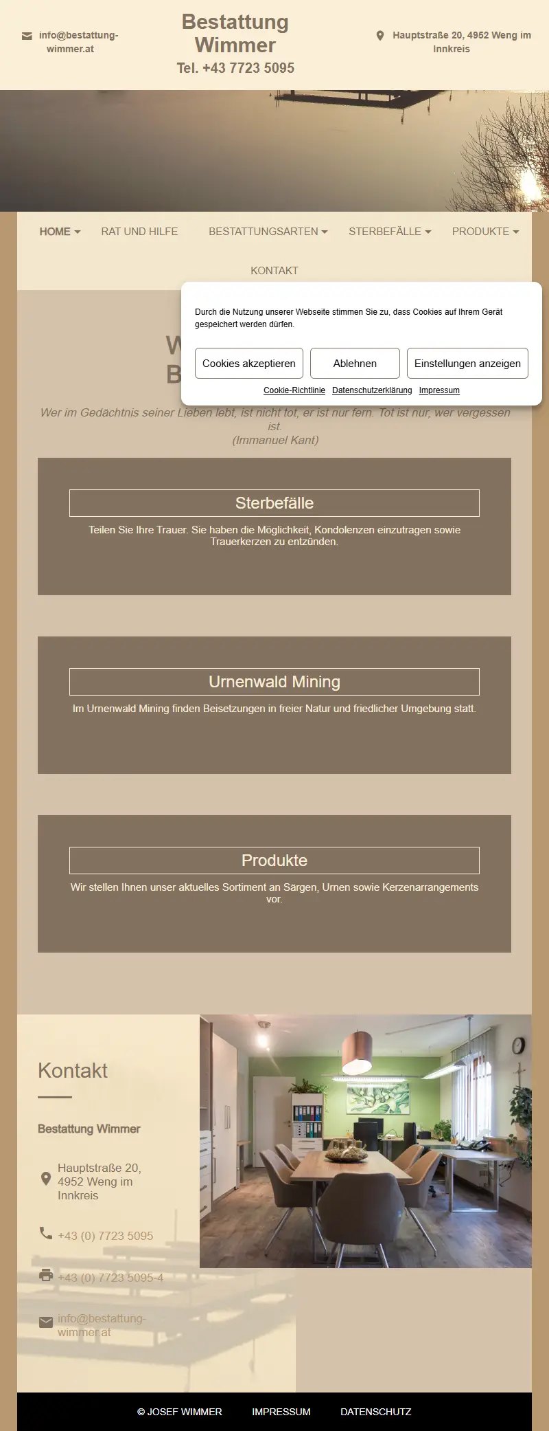 backlink from bestattung-wimmer.at