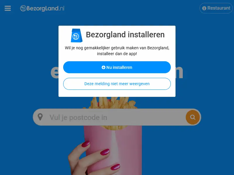 backlink from bezorgland.nl