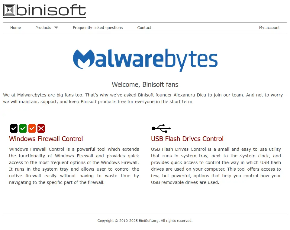 backlink from binisoft.org