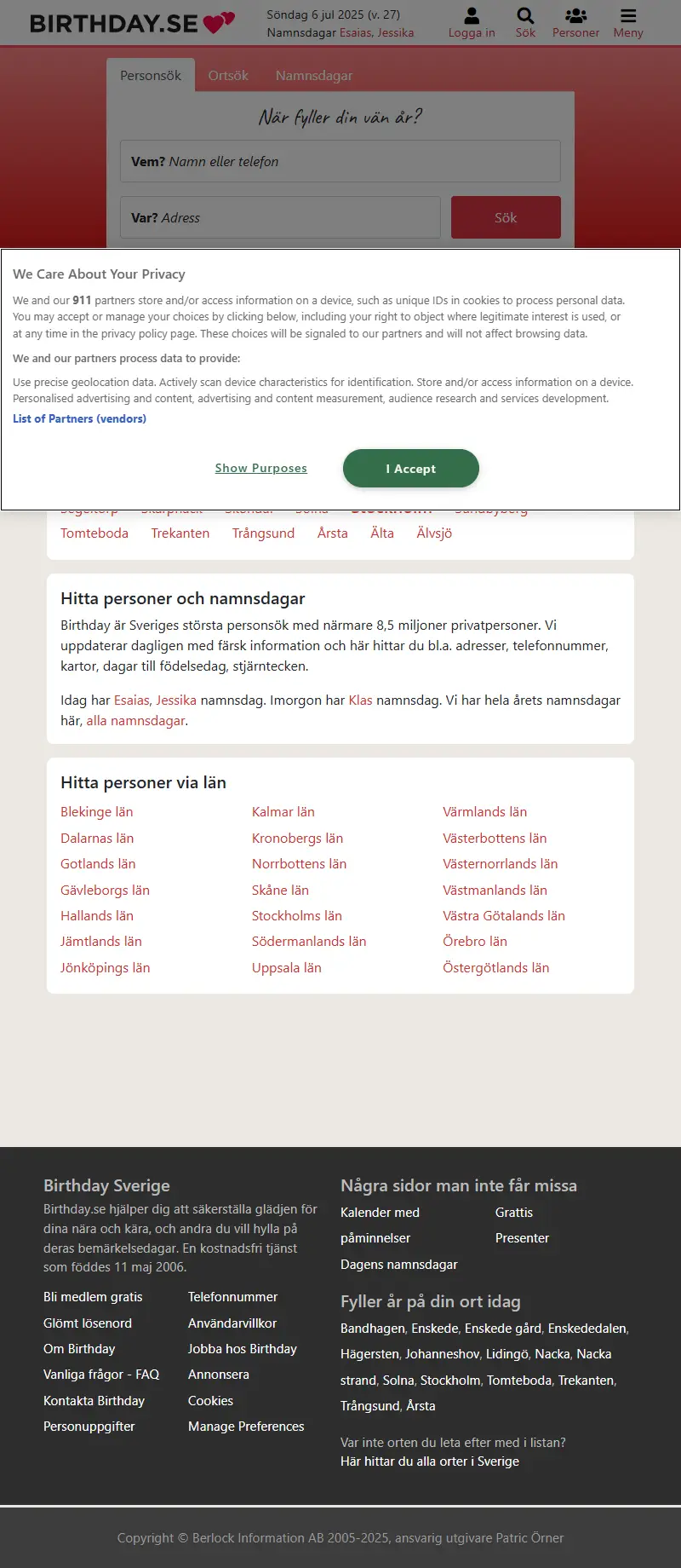 backlink from birthday.se