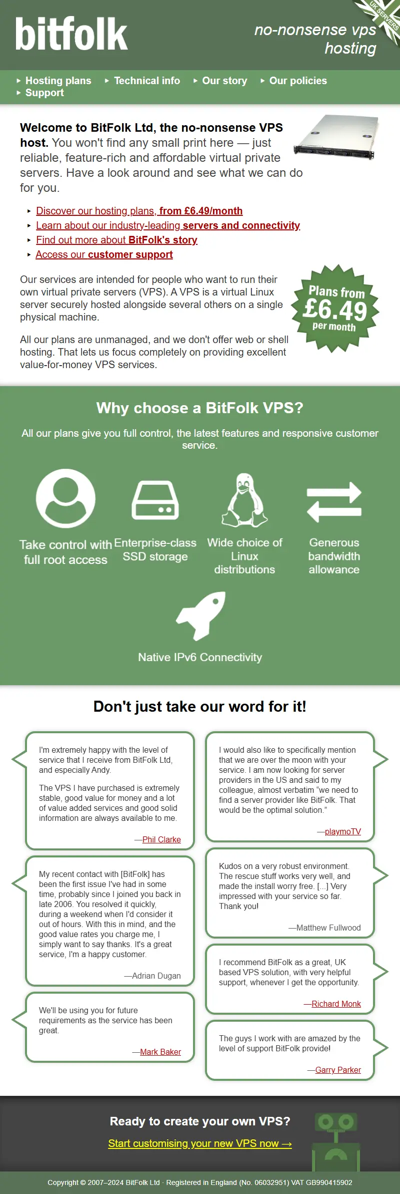 backlink from bitfolk.com