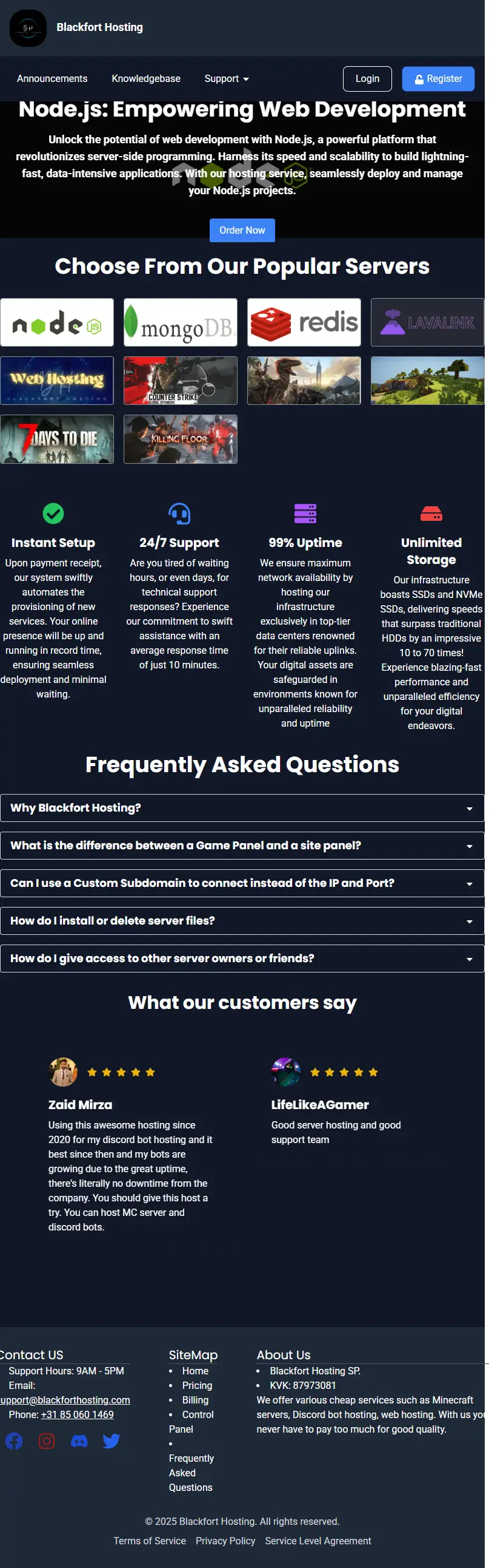 backlink from blackforthosting.com