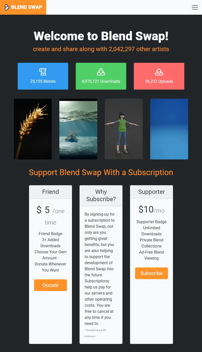 backlink from blendswap.com