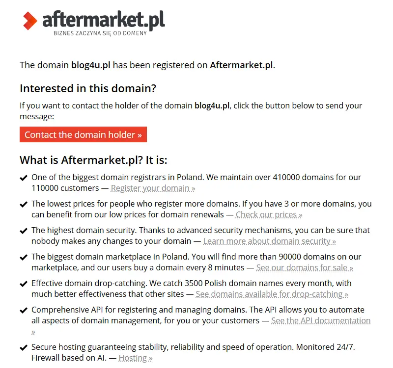 backlink from blog4u.pl