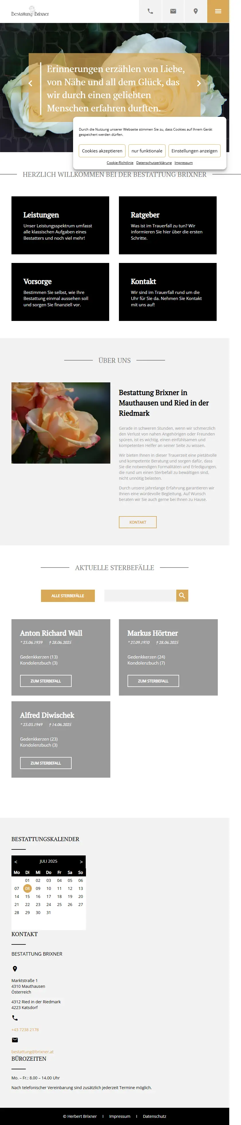 backlink from brixner-bestattung.at