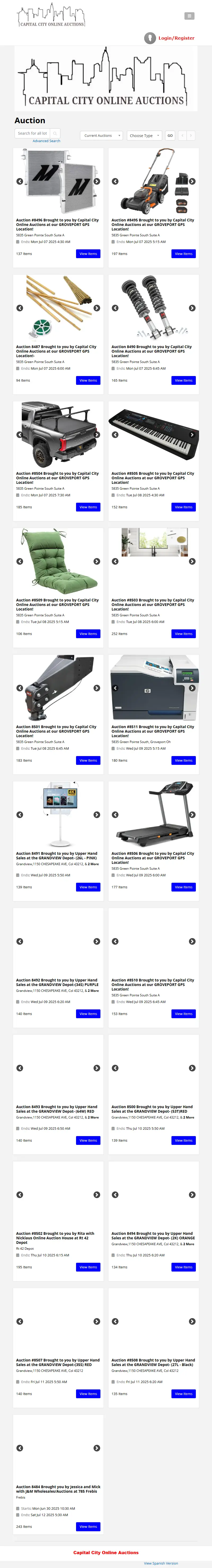 backlink from capitalcityonlineauction.com