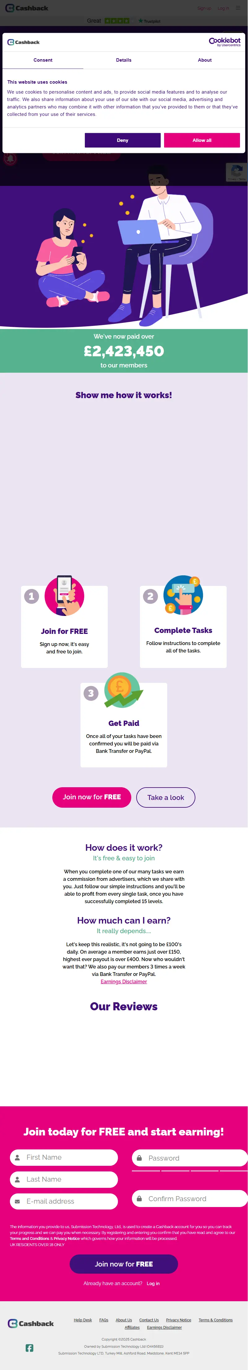 backlink from cashback.co.uk