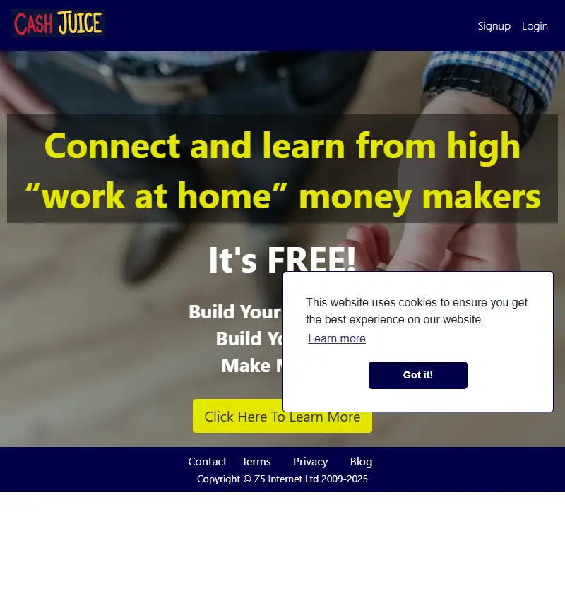 backlink from cashjuice.com