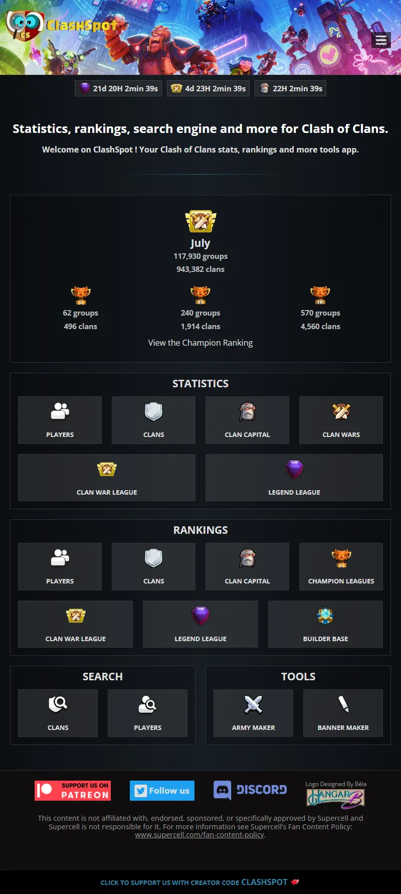 backlink from clashspot.net