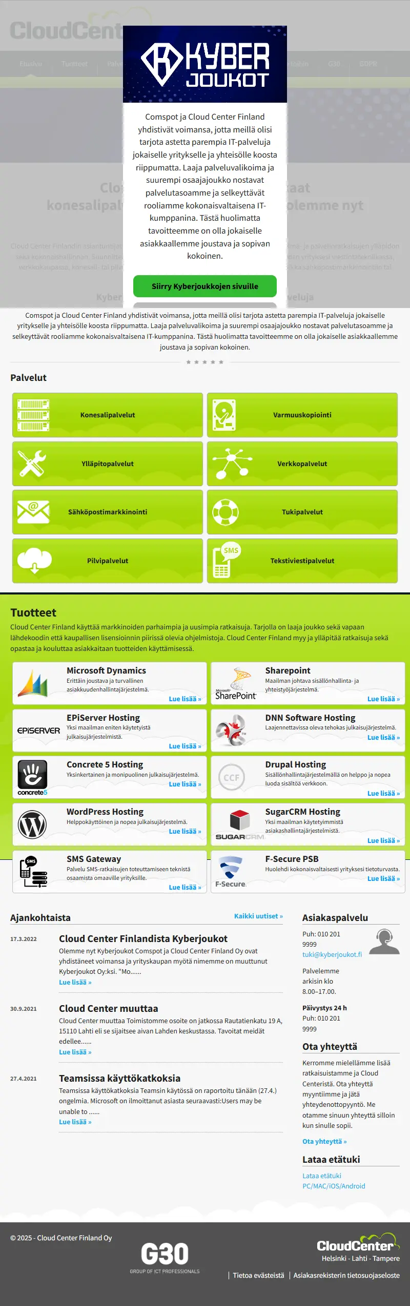 backlink from cloudcenter.fi