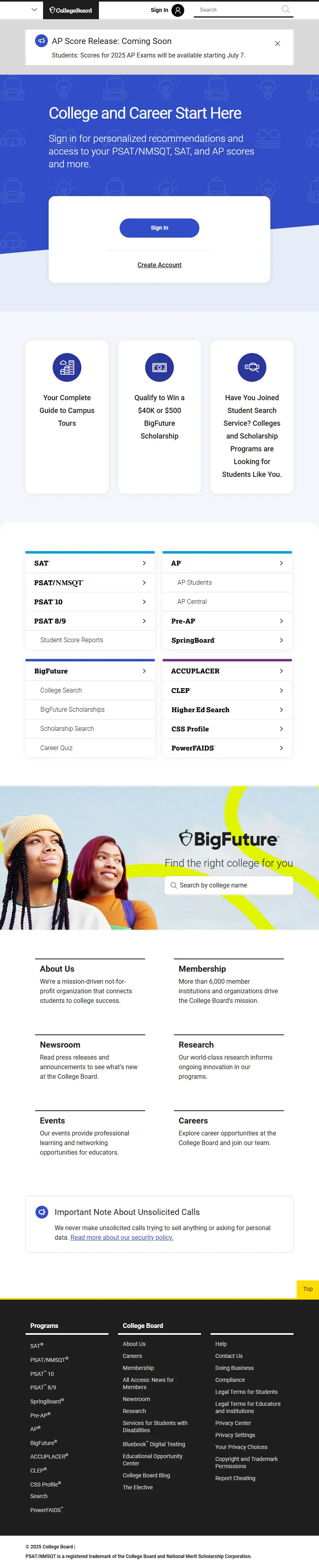 backlink from collegeboard.org