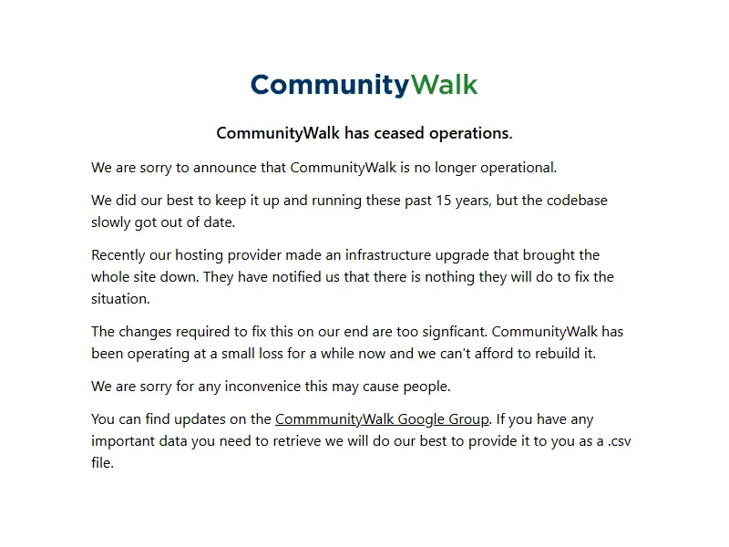 backlink from communitywalk.com