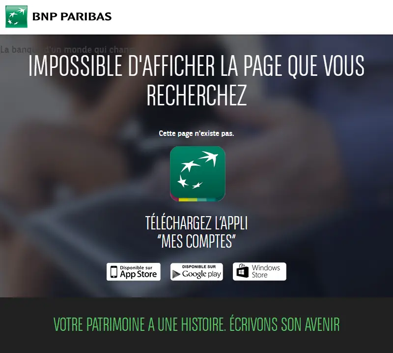 backlink from connexion-mabanque.bnpparibas