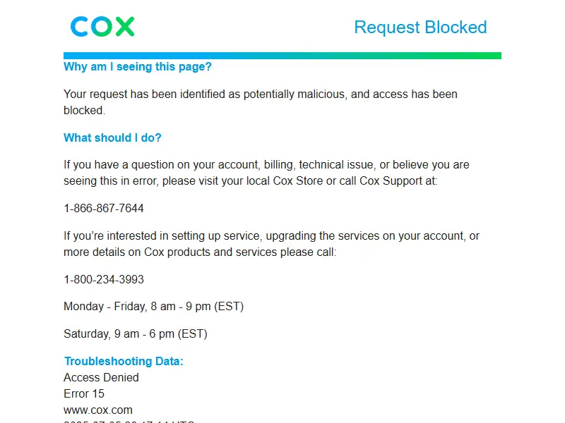 backlink from cox.net