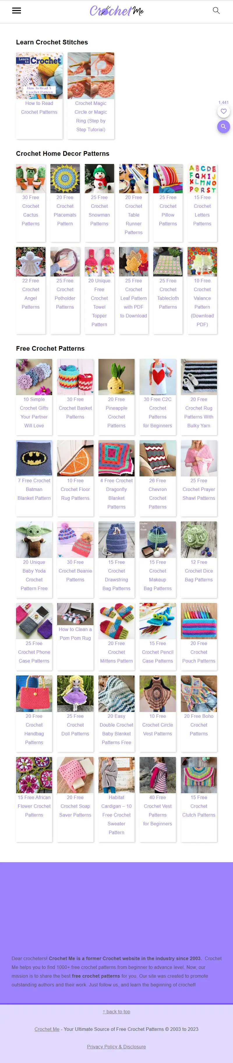 backlink from crochetme.com
