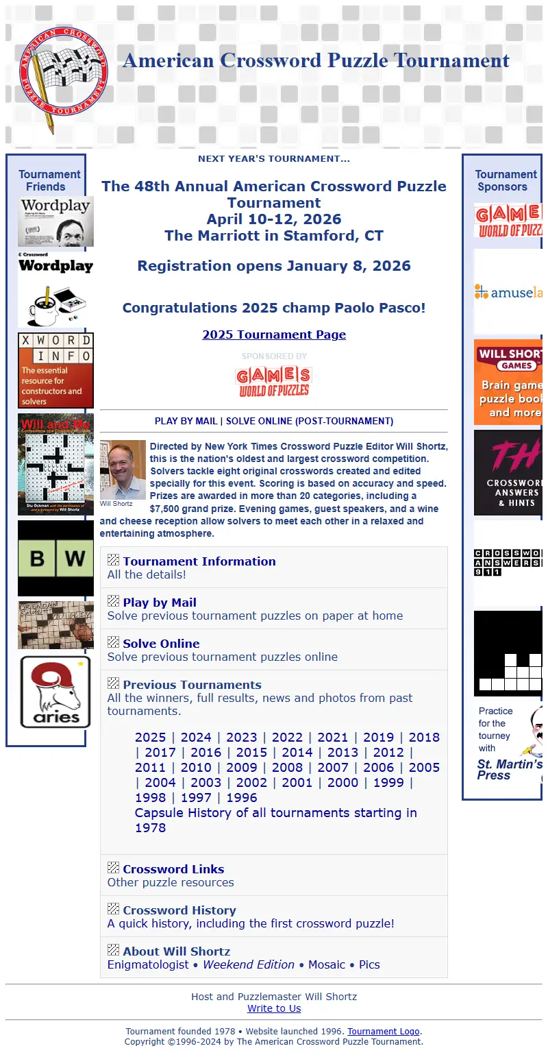 backlink from crosswordtournament.com