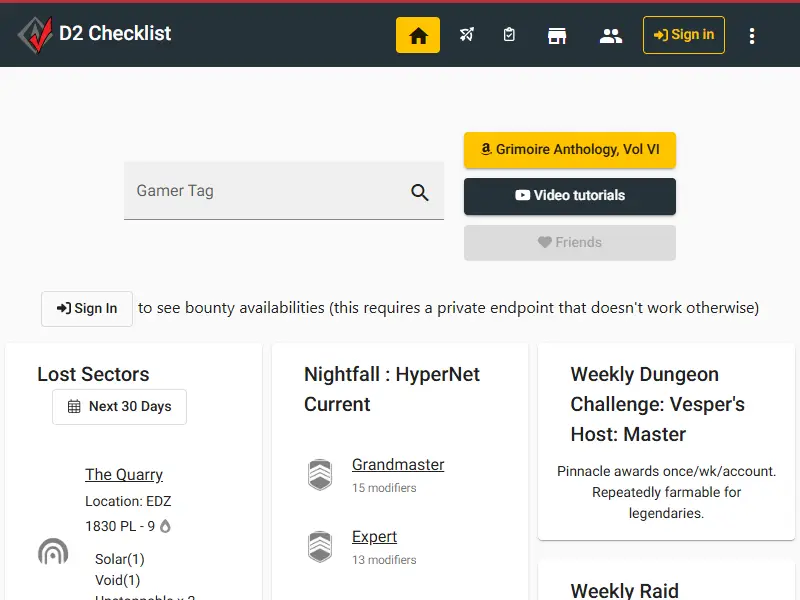 backlink from d2checklist.com