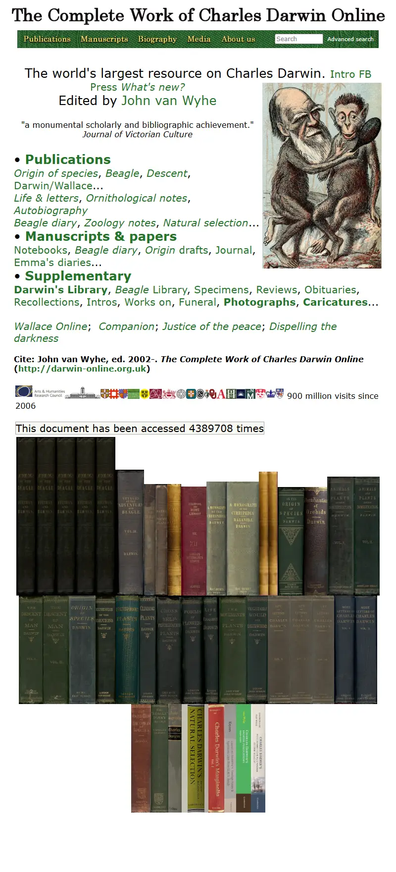 backlink from darwin-online.org.uk