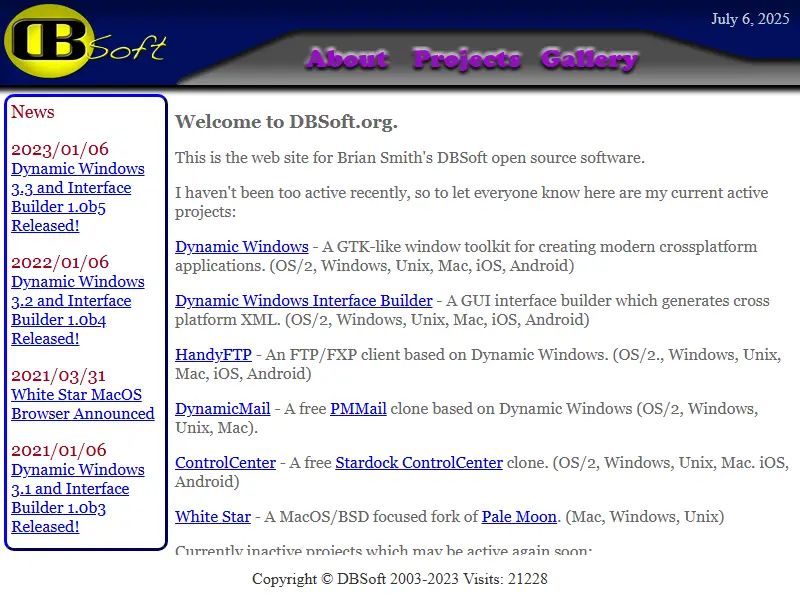 backlink from dbsoft.org