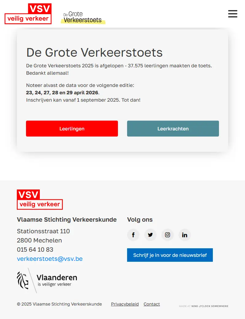 backlink from degroteverkeerstoets.be