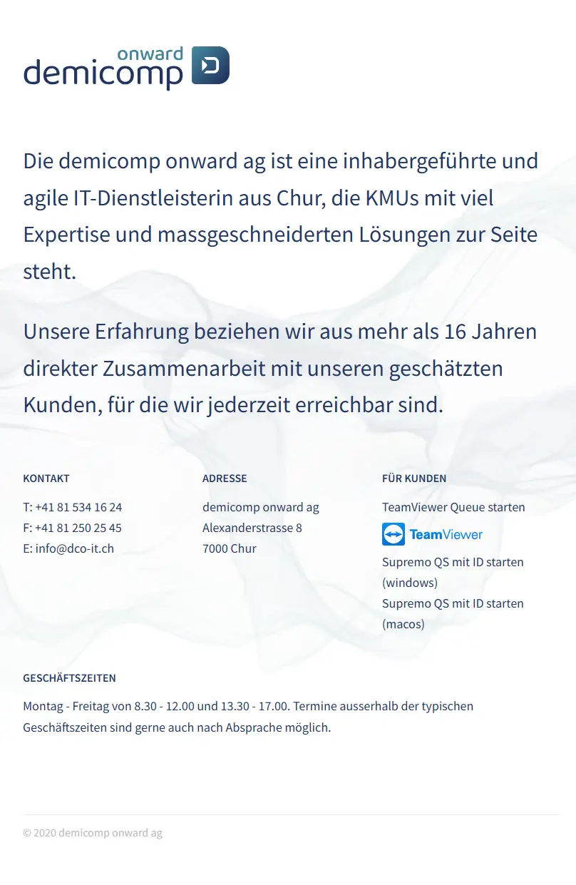 backlink from demicomp.ch