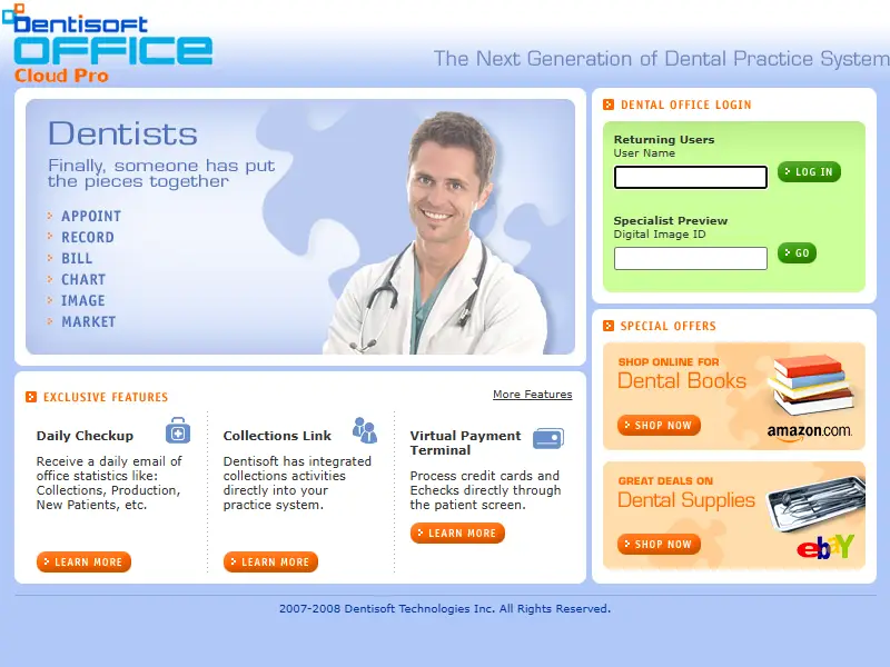 backlink from dentisoftonline.com
