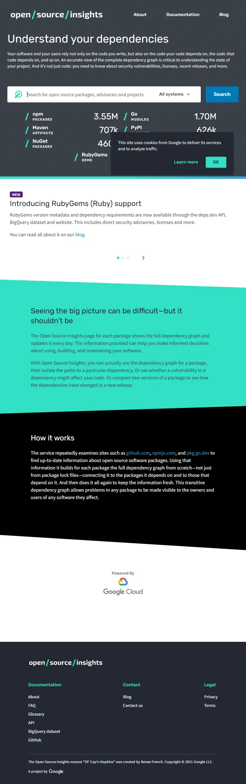 backlink from deps.dev