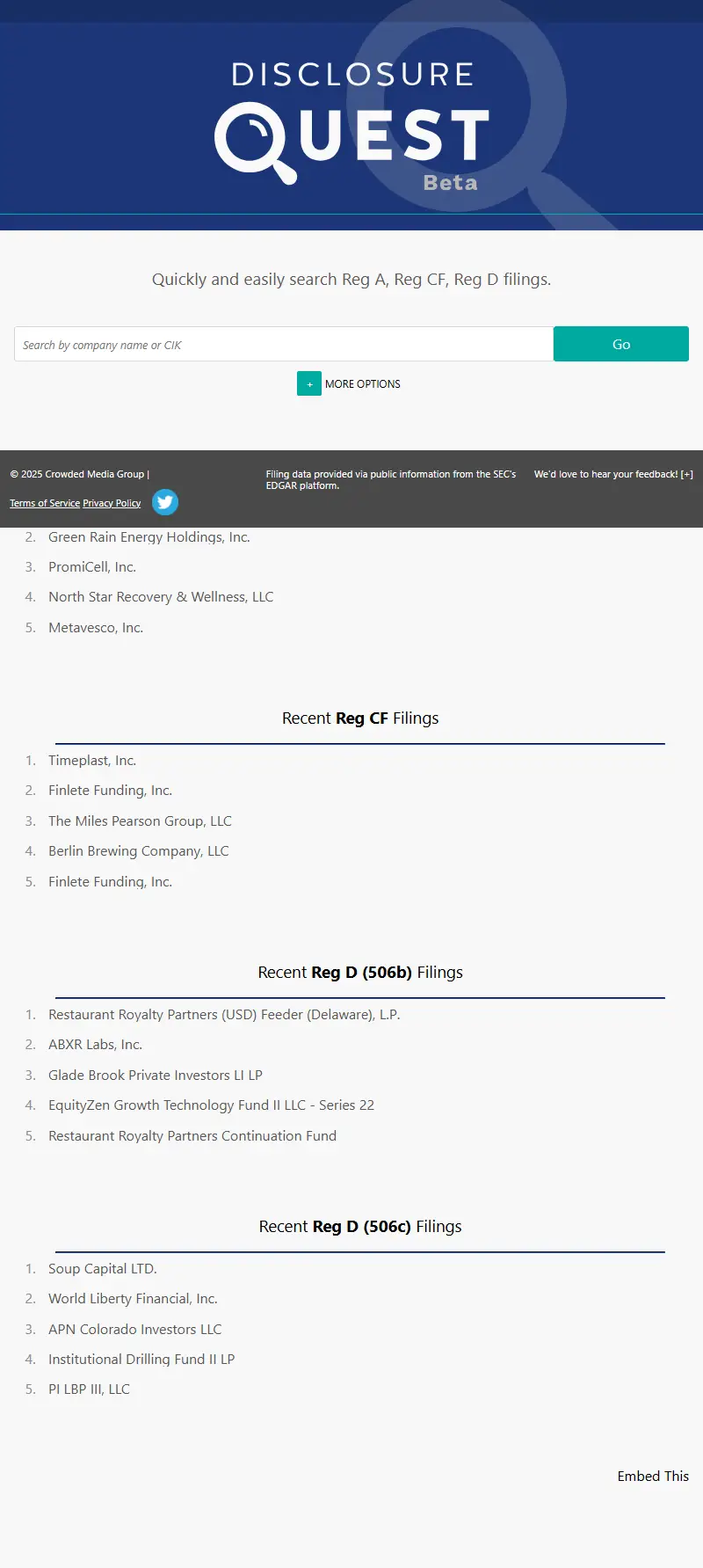 backlink from disclosurequest.com