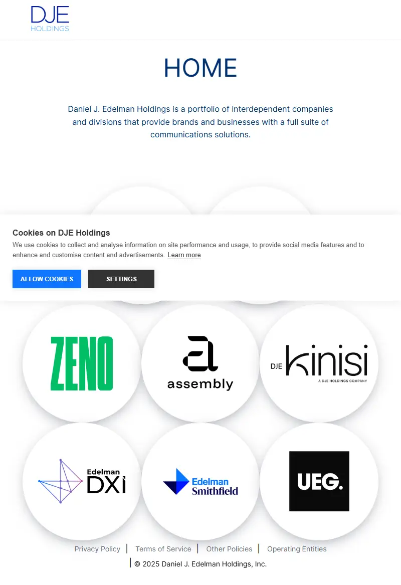 backlink from djeholdings.com