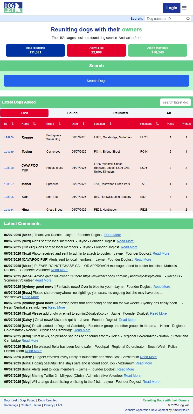 backlink from doglost.co.uk