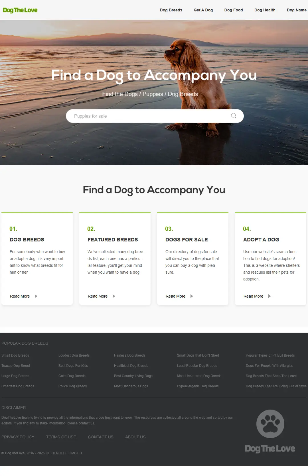backlink from dogthelove.com