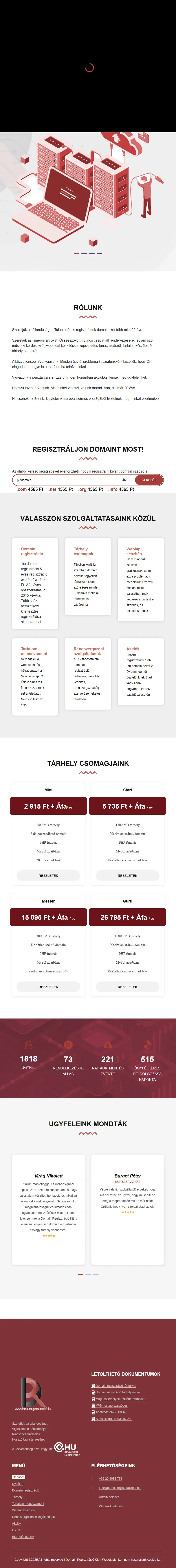 backlink from domainregisztraciokft.hu